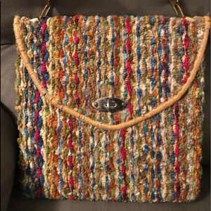 Vintage Carpet Bag 1960’s Original Candy Stripe